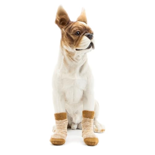 CVUTOVO 4 Stück Teiliges Set rutschfeste Hundesocken aus Baumwolle Pfotenschutz für Drinnen und Draußen Komfortabel und Atmungsaktiv für Haustiere CVUTOVO 4 Stück Teiliges Set rutschfeste Hundesocken aus Baumwolle Pfotenschutz für Drinnen und Draußen Komfortabel und Atmungsaktiv für Haustiere von CVUTOVO