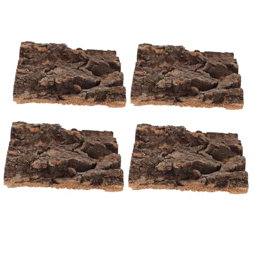 CVUTOVO 4 Stück Teiliges Terrarium Reptilienrinde Kletterplattform und Versteck Langlebige Terrarienkulisse für Echsen Schlangen Schildkröten Pflegeleicht und Robust CVUTOVO 4 Stück Teiliges Terrarium Reptilienrinde Kletterplattform und Versteck Langlebige Terrarienkulisse für Echsen Schlangen Schildkröten Pflegeleicht und Robust von CVUTOVO