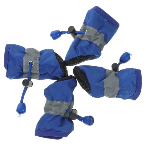 CVUTOVO 4 Stück Teiliges Wasserdichtes Hundeschuh rutschfeste Pfotenschützer für Kleine und Mittlere Hunde Leichter Outdoor Schutz für Jahreszeiten Einfach Anziehbare Blaue Hundestiefel CVUTOVO 4 Stück Teiliges Wasserdichtes Hundeschuh rutschfeste Pfotenschützer für Kleine und Mittlere Hunde Leichter Outdoor Schutz für Jahreszeiten Einfach Anziehbare Blaue Hundestiefel von CVUTOVO