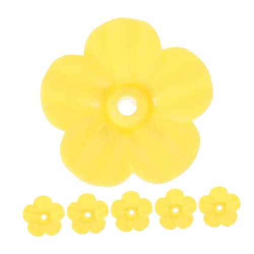 CVUTOVO 6 Stück vogelhäuschen Blumen Vogelversorgung Ersatzblumen für Kolibri-Futterspender Papagei-Feeder-Blume Vogelfütterungsteile Vogelfütterer pp Yellow von CVUTOVO