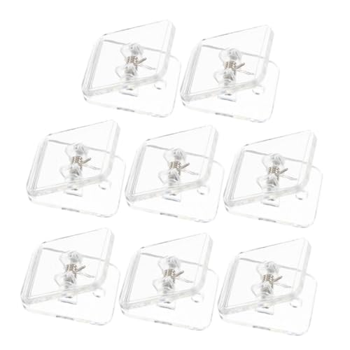 CVUTOVO 8 Stücke Transparente Hundewand Pipipadhalter Rutschfester Hunde Pad Clip Wiederverwendbar für Welpen Training Langlebiger Toilettenclip für Haustiere CVUTOVO 8 Stücke Transparente Hundewand Pipipadhalter Rutschfester Hunde Pad Clip Wiederverwendbar für Welpen Training Langlebiger Toilettenclip für Haustiere von CVUTOVO