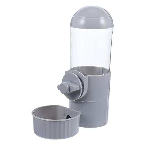CVUTOVO Automatischer Futter- und Wassertrinker pet Feeder pet Water Bowl Hund Welpe groß wasserflasche Futterautomat für Haustiere Automatischer Wasserspender für Katzen pp Dark Grey von CVUTOVO