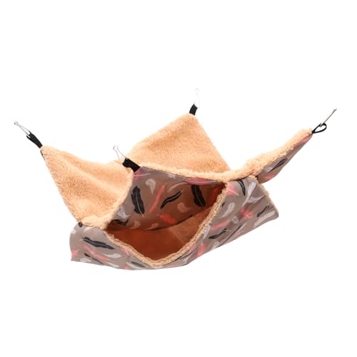 CVUTOVO Baumwollversteck Haustierhängematte Für Käfig Meerschweinchen Plüsch Bett Tiere Warme Chinchilla-hängematte Nagetier Klein Warme Hamsterhängematte Baumwolle CVUTOVO Baumwollversteck Haustierhängematte Für Käfig Meerschweinchen Plüsch Bett Tiere Warme Chinchilla-hängematte Nagetier Klein Warme Hamsterhängematte Baumwolle von CVUTOVO