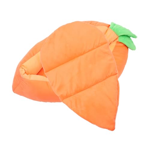 CVUTOVO Bunny Bed Für Kleine Tiere Karottenform Und Warmes Nest Für Kaninchen Meerschweinchen Und Chinchillas Ausruhen Und Verstecken CVUTOVO Bunny Bed Für Kleine Tiere Karottenform Und Warmes Nest Für Kaninchen Meerschweinchen Und Chinchillas Ausruhen Und Verstecken von CVUTOVO