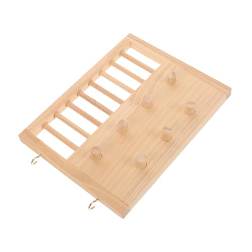 CVUTOVO Chinchilla Kletterleiter Aus Natürlichem Holz Interaktives Spielzeug Für Hamster Und Kleine Nagetiere Sicheres Und Umweltfreundliches Design Für Käfigdekoration Und von CVUTOVO