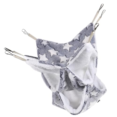 CVUTOVO Ferret Und Hamster Hängematte Dreischichtige Schlafpouch Für Kleintiere Für Winter Einfache Für Frettchen Ratten Meerschweinchen Hamster Und von CVUTOVO