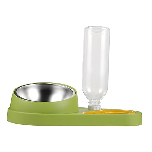 CVUTOVO Futterautomat Für Haustiere Haustierwasserspender Essen Spender Für Wassernapf Für Hunde Ständer Für Wasserspender Futterspender Schüssel Hund Wassernapf Klein Plastik Light Green CVUTOVO Futterautomat Für Haustiere Haustierwasserspender Essen Spender Für Wassernapf Für Hunde Ständer Für Wasserspender Futterspender Schüssel Hund Wassernapf Klein Plastik Light Green von CVUTOVO