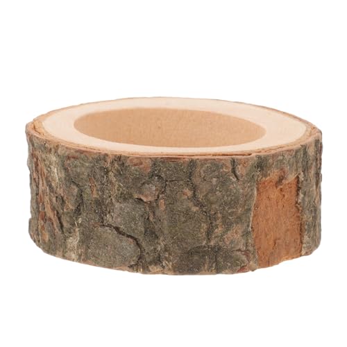 CVUTOVO Hamster Futternapf aus Holz Kleiner Futterbehälter für Kleintiere Langlebig und Leicht zu Reinigen für Hamster Eichhörnchen und Meerschweinchen Sicheres Material von CVUTOVO