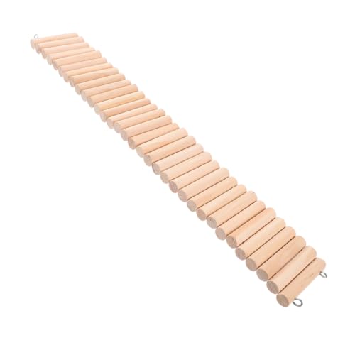 CVUTOVO Hamster Holzbrücke Spielzeug Für Kleintiere Flexible Kletterleiter Naturholz Für Hamster Chinchillas Mäuse Und Rennmäuse Installieren von CVUTOVO
