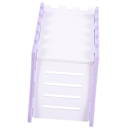 CVUTOVO Hamster- Leiter Hamsterlabyrinth verstecken winzig Kleintier-Hütte Kleintierzubehör Hamster-Aktivitätsspielzeug Mehrkammer-Hamsterversteck Kleintiertunnel PVC Violett von CVUTOVO