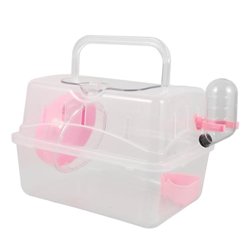 CVUTOVO Hamster Transportbox aus Robustem Tragbarer Outdoor-käfig mit Sicherem Verschluss Multifunktional und Einfach zu Reinigen für Kleine Tiere Wie Hamster und Meerschweinchen CVUTOVO Hamster Transportbox aus Robustem Tragbarer Outdoor-käfig mit Sicherem Verschluss Multifunktional und Einfach zu Reinigen für Kleine Tiere Wie Hamster und Meerschweinchen von CVUTOVO