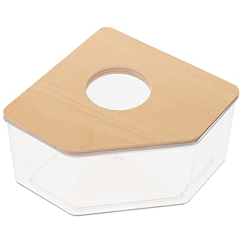 CVUTOVO Sandbadebox Für Hamster Klar Hamster Badezimmer Rennmäuse Sandbad Hamsterkäfig Zubehör Chinchilla-sandbadebox Hamsterbadewanne Sandbadbehälter Für von CVUTOVO