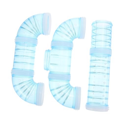 CVUTOVO Hamsterkäfig Tunnel DIY Erweiterbar Blaue Röhren für Hamster Eichhörnchen und Meerschweinchen Sicheres Kleintier Zubehör und Bewegung Käfig Erweiterungsspielzeug CVUTOVO Hamsterkäfig Tunnel DIY Erweiterbar Blaue Röhren für Hamster Eichhörnchen und Meerschweinchen Sicheres Kleintier Zubehör und Bewegung Käfig Erweiterungsspielzeug von CVUTOVO