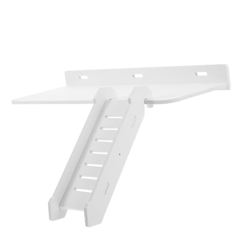 CVUTOVO Hamsterkäfig springt auf die Bühne Kletterspielzeug für Kleintiere Klettern Hamsterbrücke Käfighamster Käfige Hamsterversorgung Sprungplattformspielzeug für Haustiere PVC Weiß von CVUTOVO