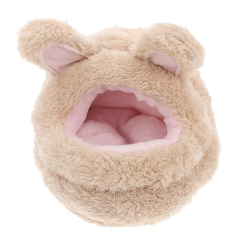 CVUTOVO Hamsternest Warmer Hamsterunterstand Kleintier Fleecehaus Warmes Hamsterbett Hamsterhütte Meerschweinchen Schlafsack Chinchillakäfig Zubehör Meerschweinchenkäfig Zubehör von CVUTOVO