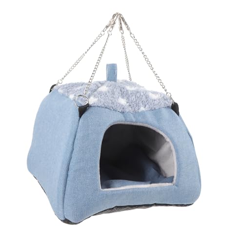 CVUTOVO Hamsterversteck Warmes Hamsterbett Für Kleintiere Hängendes Nest Für Hamster Chinchillas Und Meerschweinchen Bequemes Schlafhaus Für Haustiere von CVUTOVO