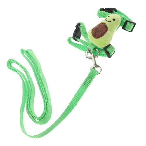 CVUTOVO Hasen-Geschirr-Kit hasenkostüme Bunny Costume Kaninchenkleidung halsketten drinnen Häschen-Outfits für Kaninchen Zubehör Plüsch kleines Haustierkabelbaum Ratten-Kleiderleine Nylon von CVUTOVO