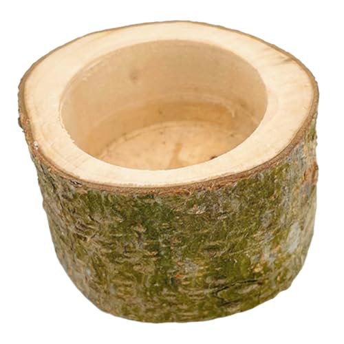 CVUTOVO Haushaltshamster Futterstation aus Holz Futterschale für Chinchillas Meerschweinchen und Andere Kleine Tiere für Tägliche Fütterung Toleranz von CVUTOVO