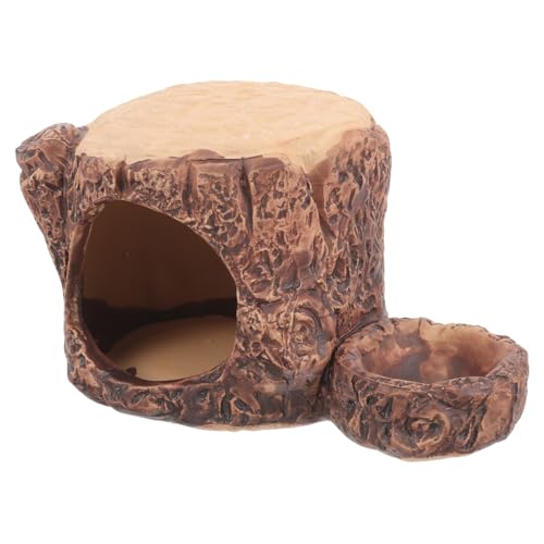 CVUTOVO Haustierbett aus Keramik Nest Kühlung kleine Tierversteckhöhle drinnen Versteckkäfig für Hamster verstecken Hamsterverstecke Hamsterhaus Hamster Keramikhaus kleine Tierhütte von CVUTOVO