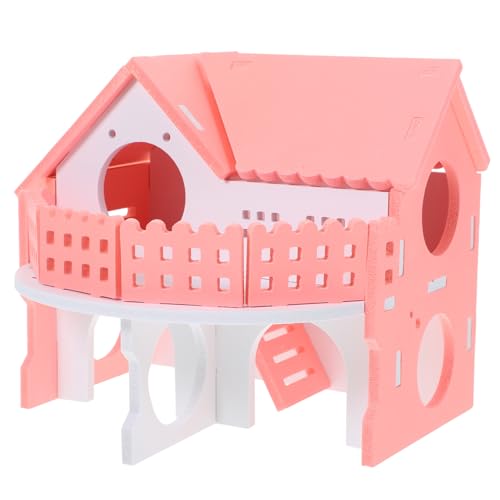 CVUTOVO Haustierhaus dekoratives Versteck Käfige für Meerschweinchen verstecken Hamsterhäuser Versteckhaus für Meerschweinchen klein Hamsterversteck hamsterhaus versteck PVC von CVUTOVO