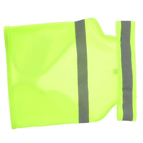 CVUTOVO Hochsichtbare Hunde Warnweste Fluoreszierend Verstellbar Sicherheitsweste für Kleine Hunde Atmungsaktiv für Outdoor Nachtaktivitäten von CVUTOVO
