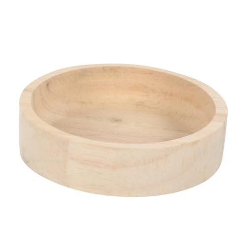CVUTOVO Holz Futternapf für Hamster Kleiner Tiernapf zur Futter und Wasserversorgung Praktischer Futterspeicher für Kaninchen und Kleintiere Einfach zu Reinigen von CVUTOVO