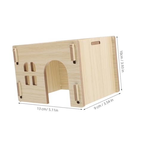 CVUTOVO Holz Kleintierhaus Einstellbares Versteck Für Hamster Meerschweinchen Igel Sicheres Nager Spielhaus Mit Einfachem Aufbau Und Pflege Für Kaninchen Und Kleine Haustiere CVUTOVO Holz Kleintierhaus Einstellbares Versteck Für Hamster Meerschweinchen Igel Sicheres Nager Spielhaus Mit Einfachem Aufbau Und Pflege Für Kaninchen Und Kleine Haustiere von CVUTOVO