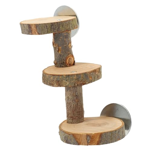 CVUTOVO Holzleiter Spielzeug Für Vögel Und Hamster Klettergerüst Aktivität Und Erkundung Für Kleine Haustiere Im Käfig Stufiges Design CVUTOVO Holzleiter Spielzeug Für Vögel Und Hamster Klettergerüst Aktivität Und Erkundung Für Kleine Haustiere Im Käfig Stufiges Design von CVUTOVO