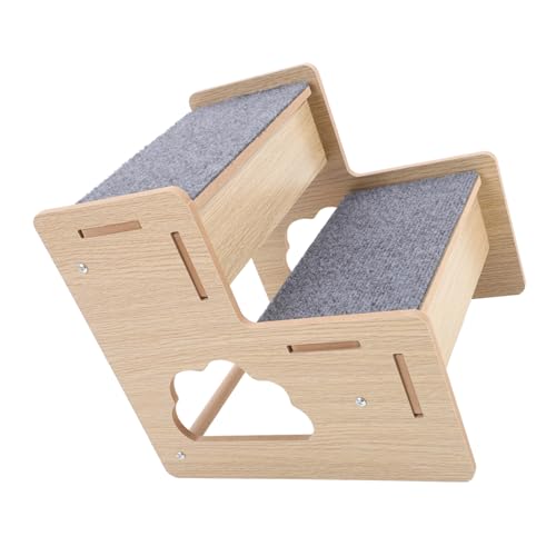 CVUTOVO Hundetreppe aus Holz Tragbare rutschfeste Haustiertreppe für Kleine Hunde und Katzen Stabile Treppe für Sofa und Bett Vielseitige Haustierleiter für Bessere CVUTOVO Hundetreppe aus Holz Tragbare rutschfeste Haustiertreppe für Kleine Hunde und Katzen Stabile Treppe für Sofa und Bett Vielseitige Haustierleiter für Bessere von CVUTOVO