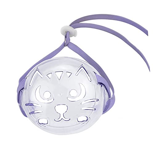 CVUTOVO Katze Maulkorb Verstellbar Atmungsaktive Katzenmaske für Sicheren Schutz Beim Baden und Tierarztbesuch Design für und Einfache Anwendung von CVUTOVO