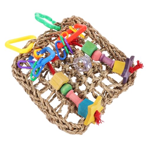 CVUTOVO Papageienspielzeug Kauspielzeug Für Mittelgroße Papageien Vogelspielzeug Haken Papagei Spielzeug Vogel Biss Spielzeug Papagei Papierschnitzel Vogelkäfigzubehör Für Große Vögel von CVUTOVO