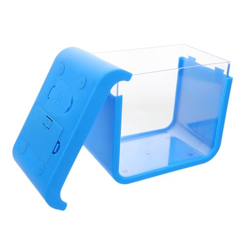 CVUTOVO Kompakter Mini Aquarium mit Licht Tragbarer für Kleine Fische Quallen und Betta für Bürotisch und Heimdekoration von CVUTOVO