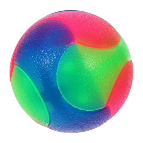 CVUTOVO Leuchtende Hundebälle für Kleine Hunde Interaktives mit Blinkenden LED Lichtern Elastischer Pet Jump Ball für Welpen und Katzen Fördert Training und Spielspaß von CVUTOVO
