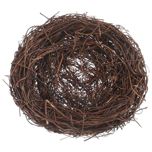CVUTOVO Rattan-Vogelnest Verschachtelung Zucht ruhen Bett Vogel Ruheplatz Vogelnest für Käfige handgewebtes Vogelnest Vogelbrutnest Ruhekissen für Vögel Vogelhöhle CVUTOVO Rattan-Vogelnest Verschachtelung Zucht ruhen Bett Vogel Ruheplatz Vogelnest für Käfige handgewebtes Vogelnest Vogelbrutnest Ruhekissen für Vögel Vogelhöhle von CVUTOVO