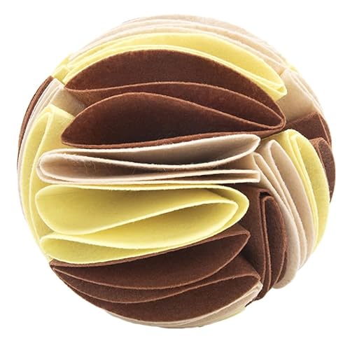 CVUTOVO Snüffelball für Hunde Mittelgroßes Interaktives Haustierspielzeug aus Robustem Material Fördert Geruchssinn und Spielerisches Training Langsam Fütterndes Kauspielzeug für Welpen von CVUTOVO