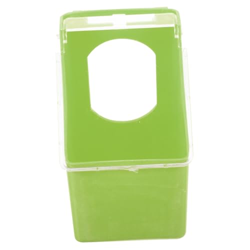 CVUTOVO Tauben futterbox aus Robustem Multifunktional zum Aufhängen an Käfig oder Baum Einfache Reinigung und Befüllung Praktischer Futterspender für Tauben und Vögel Grün von CVUTOVO