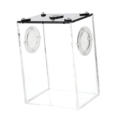 CVUTOVO Transparente Reptilienbox aus Stabile Zuchtbox für Spinnen Eidechsen und Schlangen für Fütterung und Beobachtung von Kleinen Haustieren von CVUTOVO