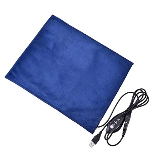 CVUTOVO Pet USB Heizmatte Temperaturregelung Flexibel Für Haustiere Multifunktional Als Sofaauflage Blau von CVUTOVO