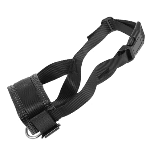 CVUTOVO Verstellbarer Hundemaulkorb aus Strapazierfähigem Nylon Atmungsaktiver Maulschutz für Kleine Mittlere und Große Hunde Verhindert Beißen Kauen und Aufsammeln Sicherer Sitz für und von CVUTOVO