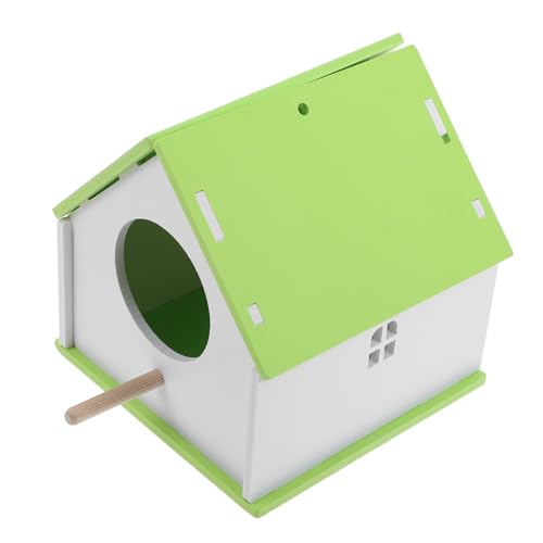 CVUTOVO Vogelhaus aus Wetterfestem Kreatives Vogelnest für Papageien und Wellensittiche Robustes Leichtes Futterhaus zum Aufhängen und Platzieren Dekoratives Vogelnest für Innen und von CVUTOVO
