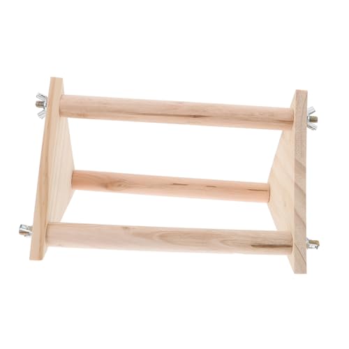 CVUTOVO Wood Chicken Perch Für Küken Und Hühner Hühnerstand Spielzeug Balance Und Koordination Installieren Für Papageien Und Geflügel Geeignet von CVUTOVO