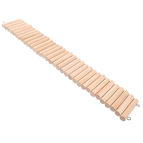CVUTOVO Holzrahmen Hamster Spielzeug Flexible Hamster-holzbrücke Leiter Für Kleintiere Kletterleiter Aus Natürlichem Holz Für Chinchilla Und Ratten von CVUTOVO