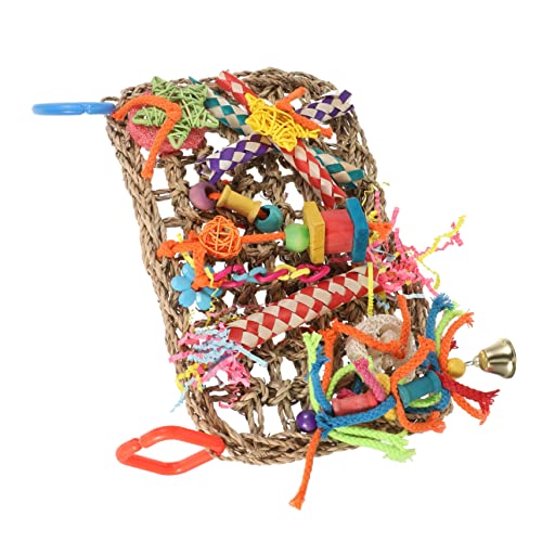 CVUTOVO Woven Bird Chewing Toy Für Papageien Spielzeug Natürlichen Kletter Und Kauverhaltens Für Vögel Käfigen CVUTOVO Woven Bird Chewing Toy Für Papageien Spielzeug Natürlichen Kletter Und Kauverhaltens Für Vögel Käfigen von CVUTOVO