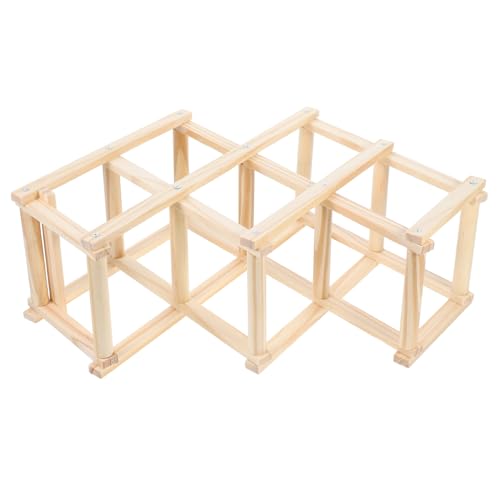 Holz Kletterleiter für Hamster Natürliches für Kleintiere Interaktive Kletterhilfe für Hamster Meerschweinchen Chinchillas und Andere Kleine Fördert Bewegung und Gesundheit Sicher von CVUTOVO