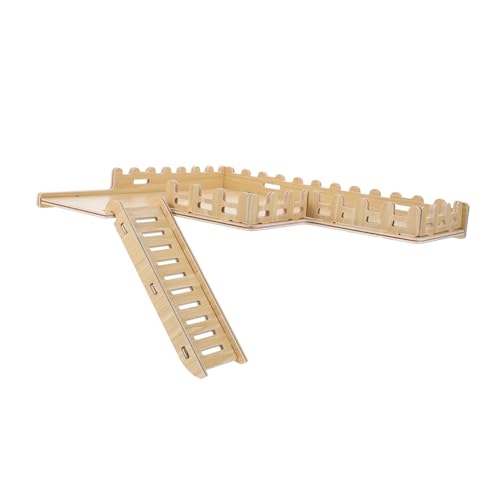Holz für Hamster mit Kletterleiter und Zaun Sicherer Spielbereich für Kleine Haustiere Fördert Aktivität und Erkundung im Käfig Holz für Hamster mit Kletterleiter und Zaun Sicherer Spielbereich für Kleine Haustiere Fördert Aktivität und Erkundung im Käfig von CVUTOVO