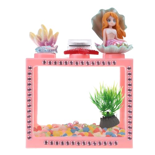 CVZJ Kleine Fische für Fischschalen, einzelne Fisch-Aquarien, transparente Würfel-Tanks für Schildkröten-Futterbox CVZJ Kleine Fische für Fischschalen, einzelne Fisch-Aquarien, transparente Würfel-Tanks für Schildkröten-Futterbox von CVZJ