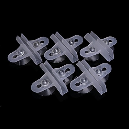 CVZQTE Aquarium-Trennwand-Clips mit 3,1 cm Saugnäpfen, weiche Saugnäpfe für Aquarien, Trennwand, Halterung, Aquariumheizung, Lichtthermometer, Kies, Sanddekorationen, 5 Stück von CVZQTE