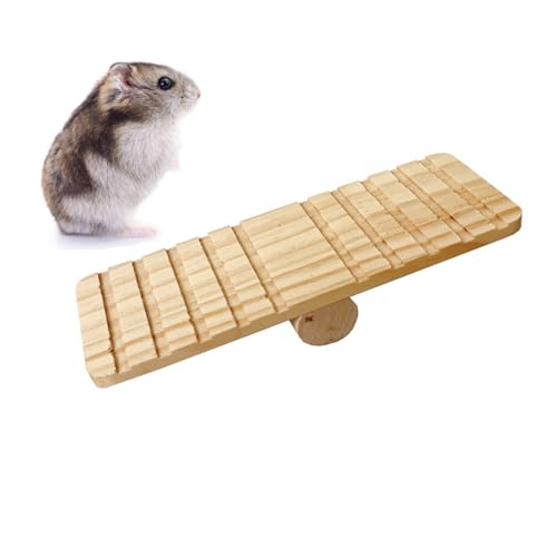 CVZQTE Haustier Kleine Hamster Wippe Hängematte Holz Kauen Spielzeug Brücke Gym Brücke Nagetiere Spielzeug Käfig Montieren Hamster Spielzeug Für Kinder von CVZQTE