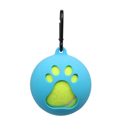 CVZQTE Tragbarer Haustierball-Halter mit Hundeleinen-Befestigung, Standard-Tennisballhalter für einfache Outdoor-Abenteuer, freihändige Haustierball-Abdeckung, flexibel und von CVZQTE