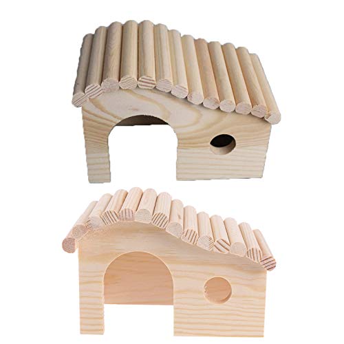 Stabiler Holztunnel Versteck Tier Spielen Unterhaltung Spielzeug Körperübung für Chinchilla Hamster Rennmäuse T von CVZQTE
